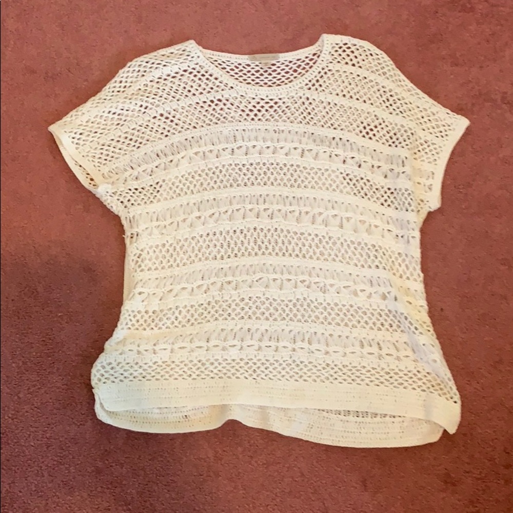 White see through shirt size 1x